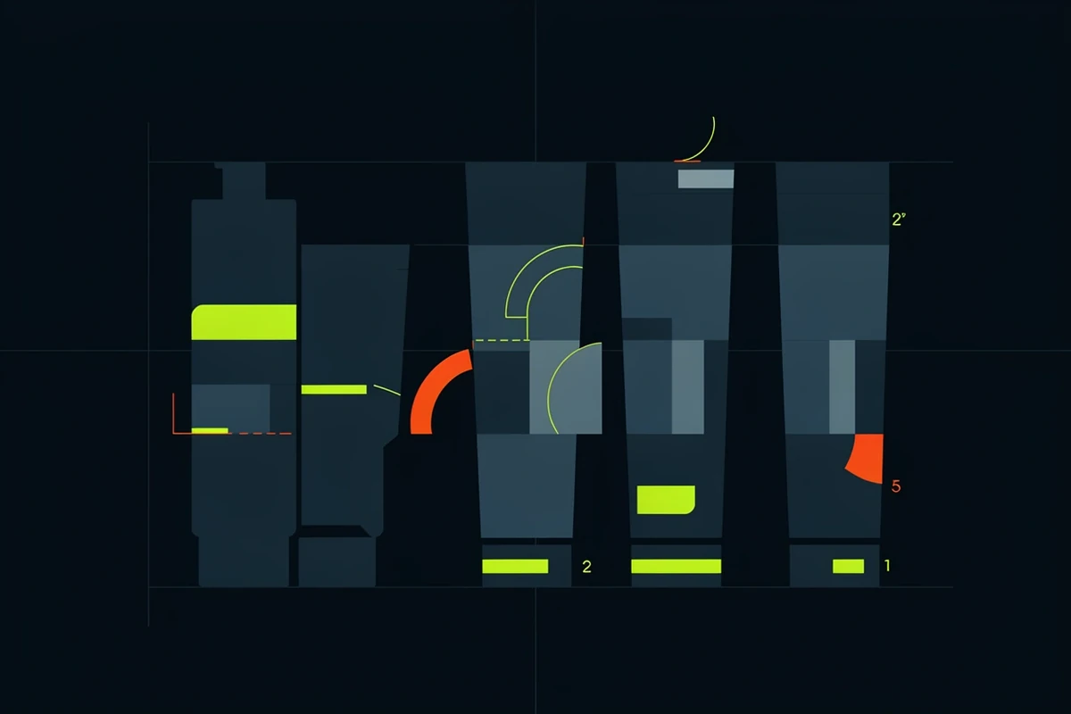 Deux tubes de coloration côte à côte devant un nuancier de cinq teintes, avec trois barres de tenue de couleur à J+0, J+15 et J+30
